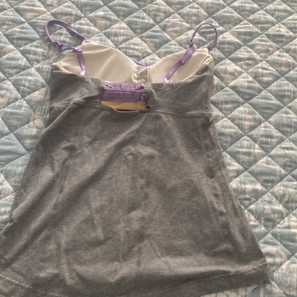 Lulu lemon grey and purple tank top size Sm - Picture 2 of 4
